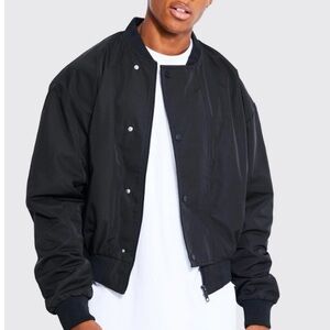 MAN Black Varsity Bomber Jacket AAA condition